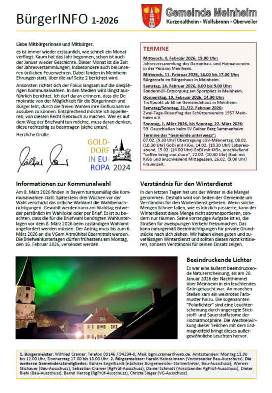 BürgerINFO 1-2026